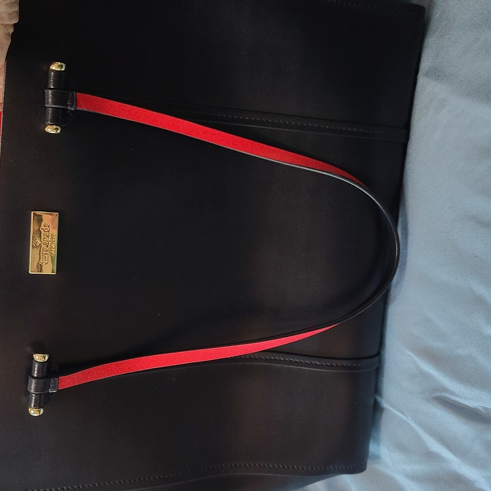 Kate Spade Navy Blue Leather Small Arbour Hill Elodie Tote Like New